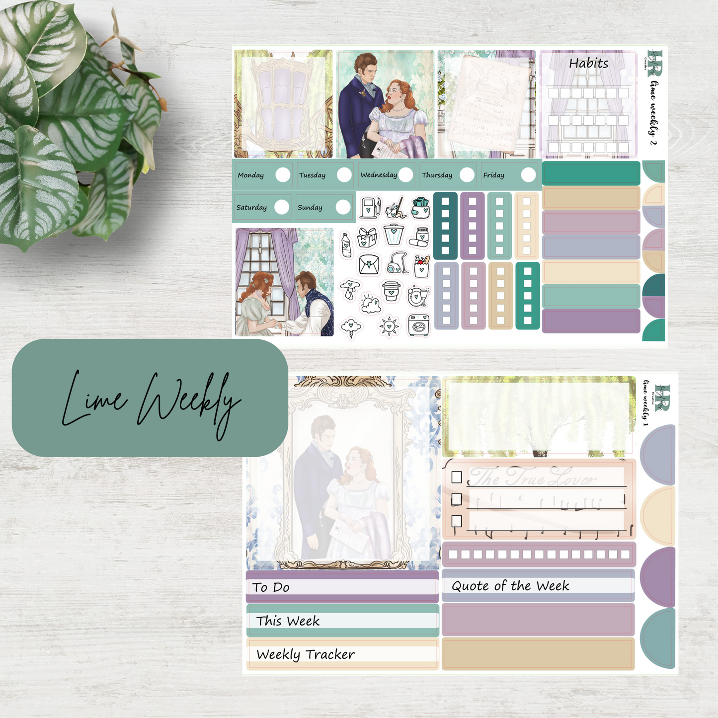 Lime Weekly Kit - Romancing Ms Featherington