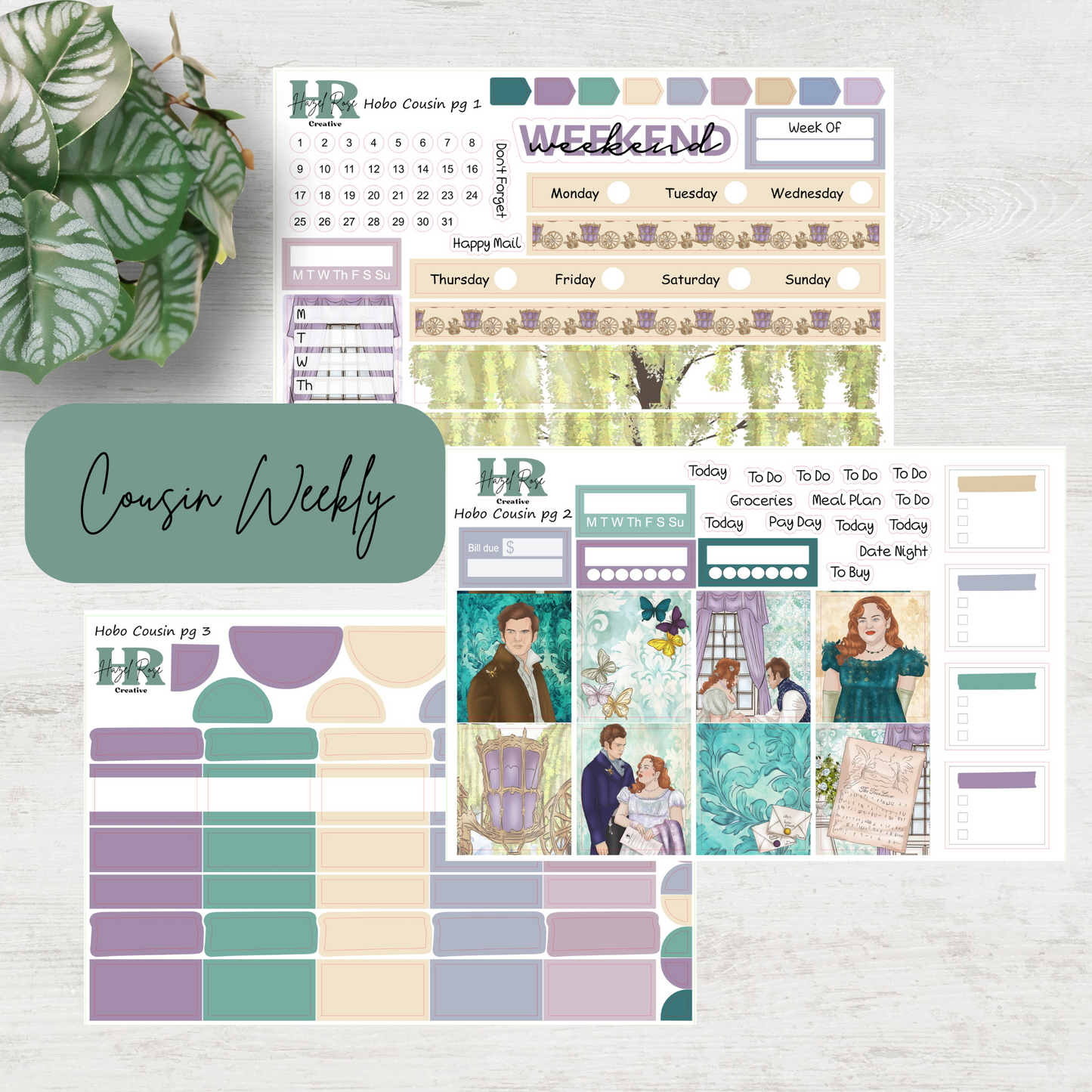Hobonichi Cousin Weekly kit - Romancing Ms Featherington