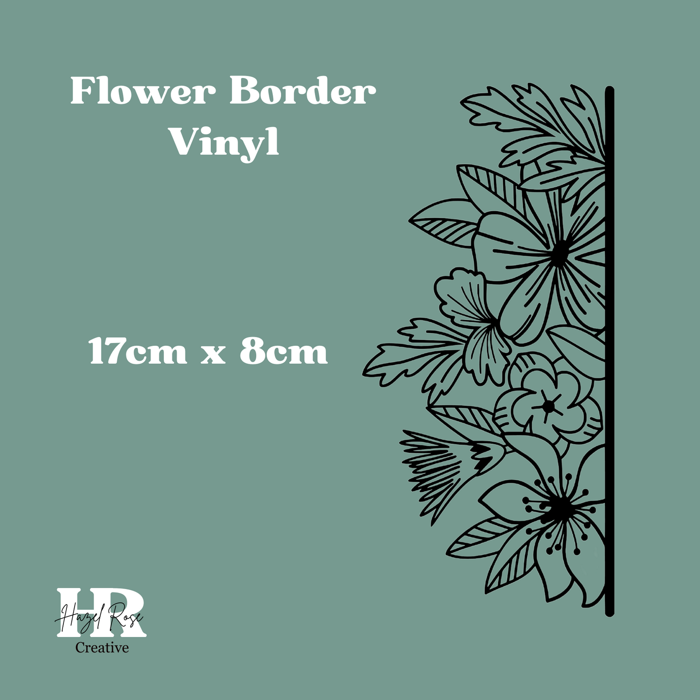 Vinyl Flower border Stickers