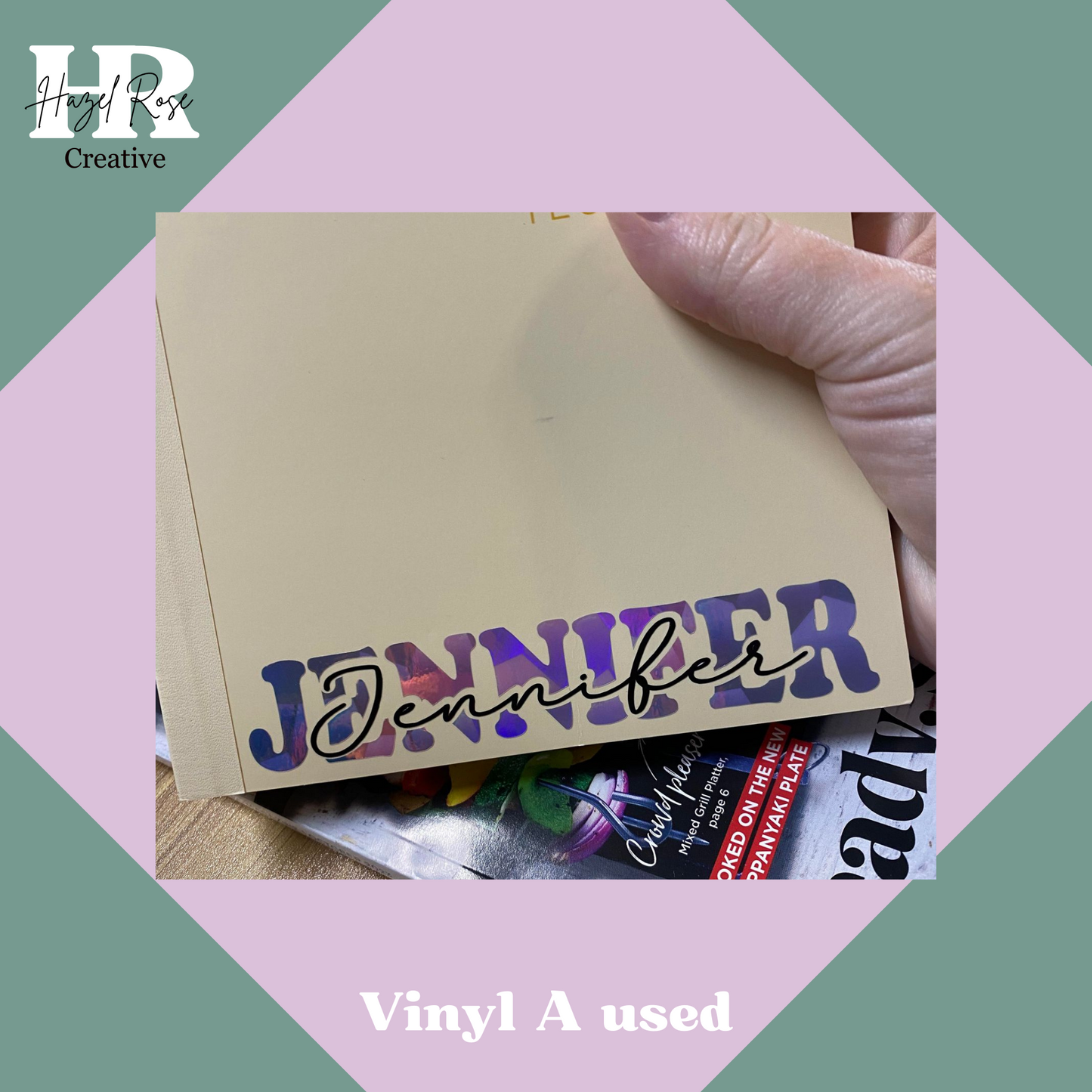 Vinyl Double Name Stickers