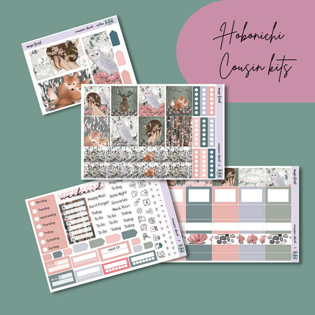 Magic Forest - Hobonichi Cousin Weekly kit
