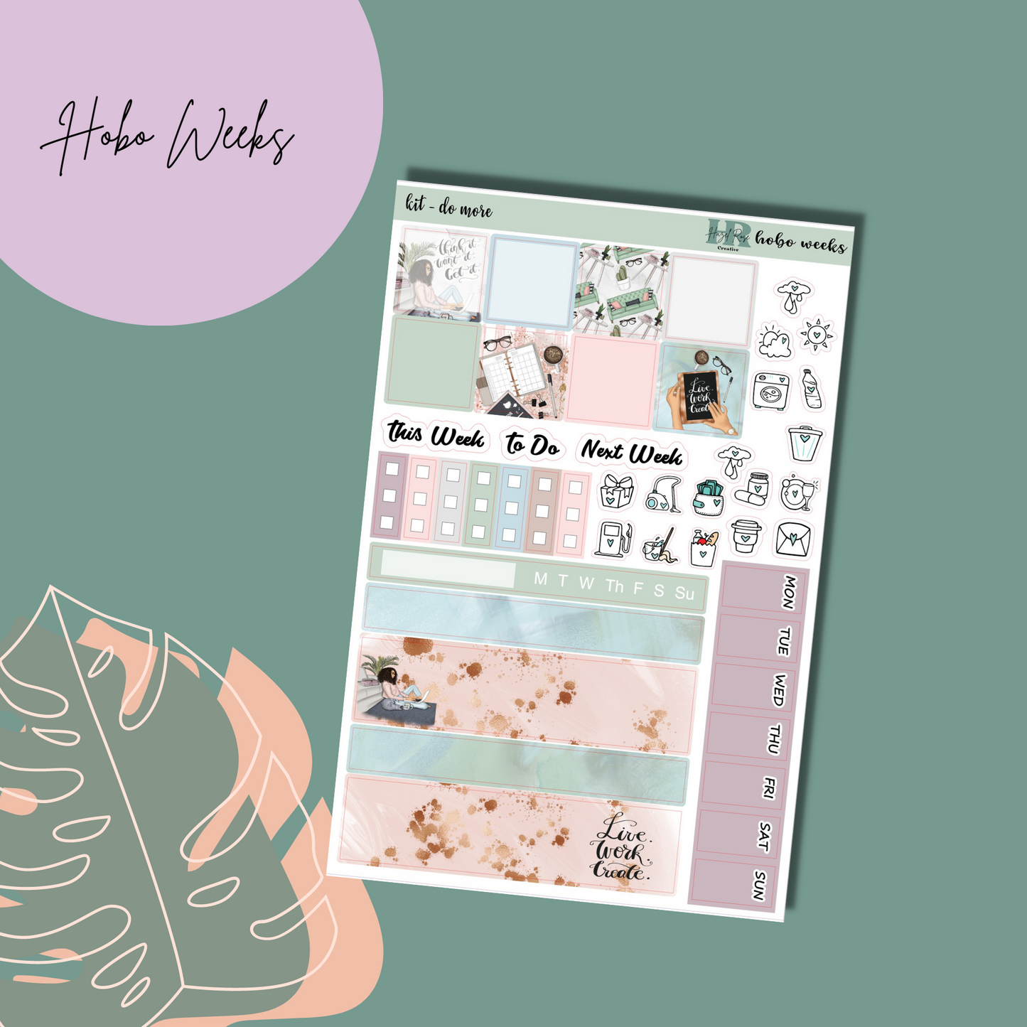Hobonichi Weeks sticker kit - Do More