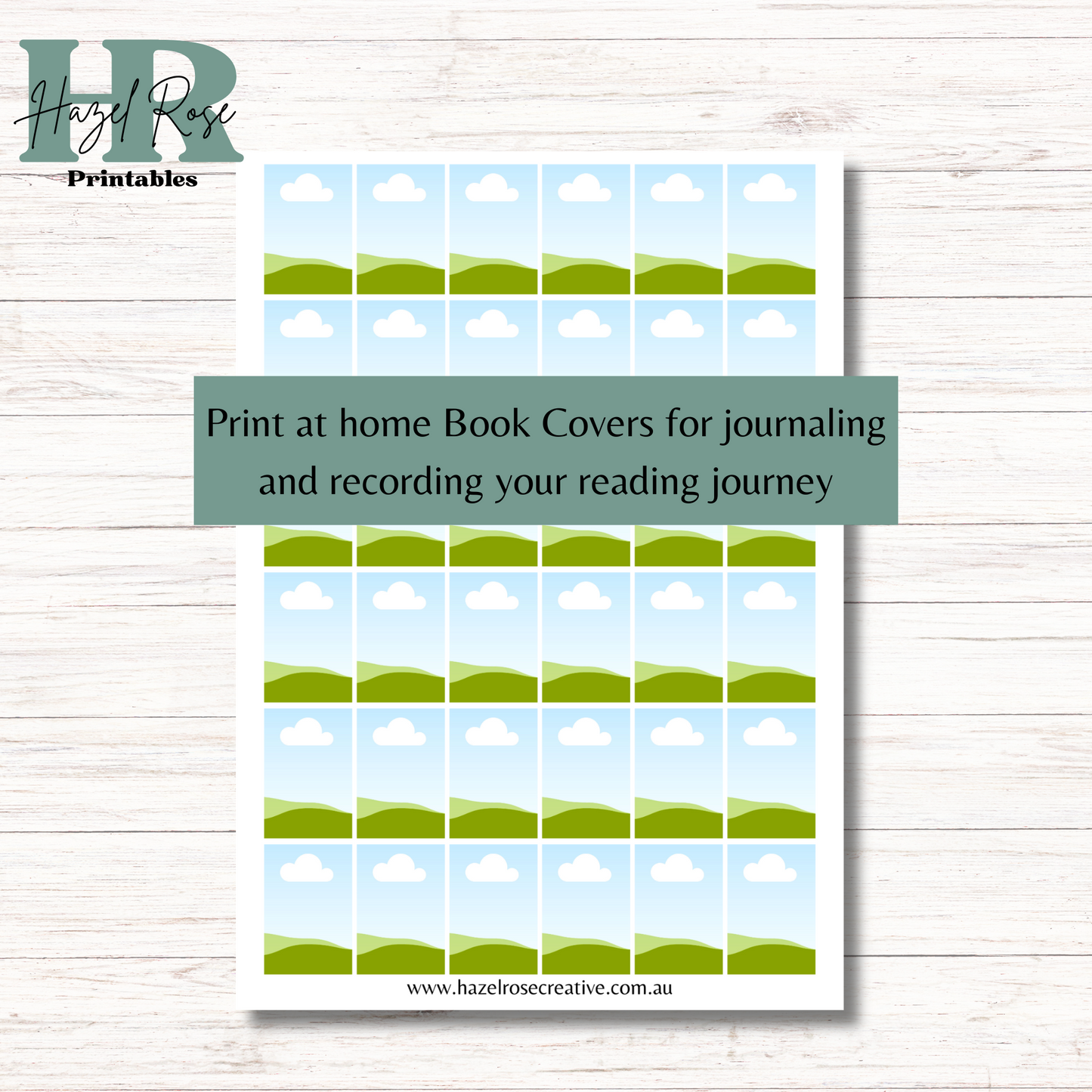 36 Mini Book Cover Template Canva, Editable Canva file for book cover front for reading journals