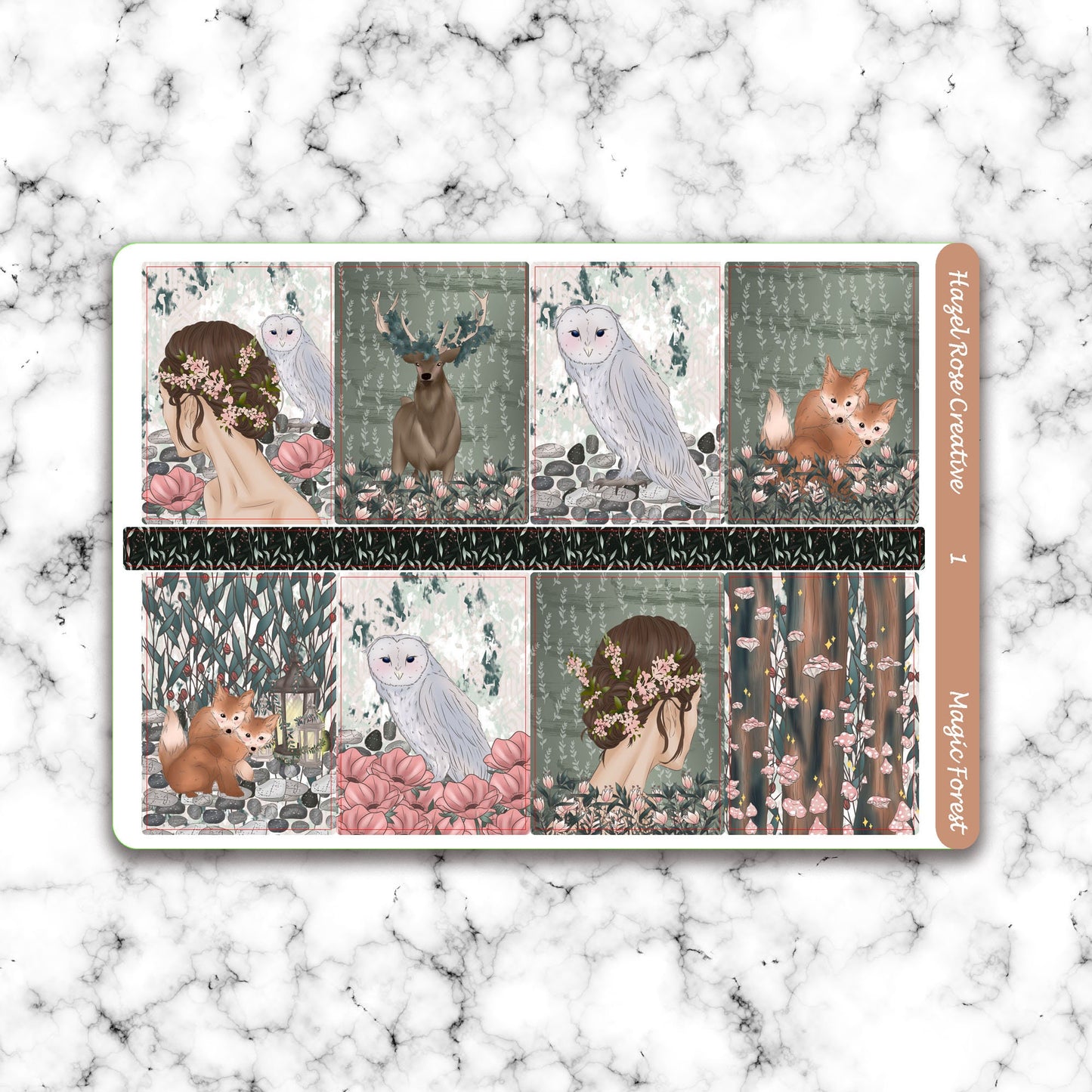 Vertical Weekly Sticker Kit - Magic Forest