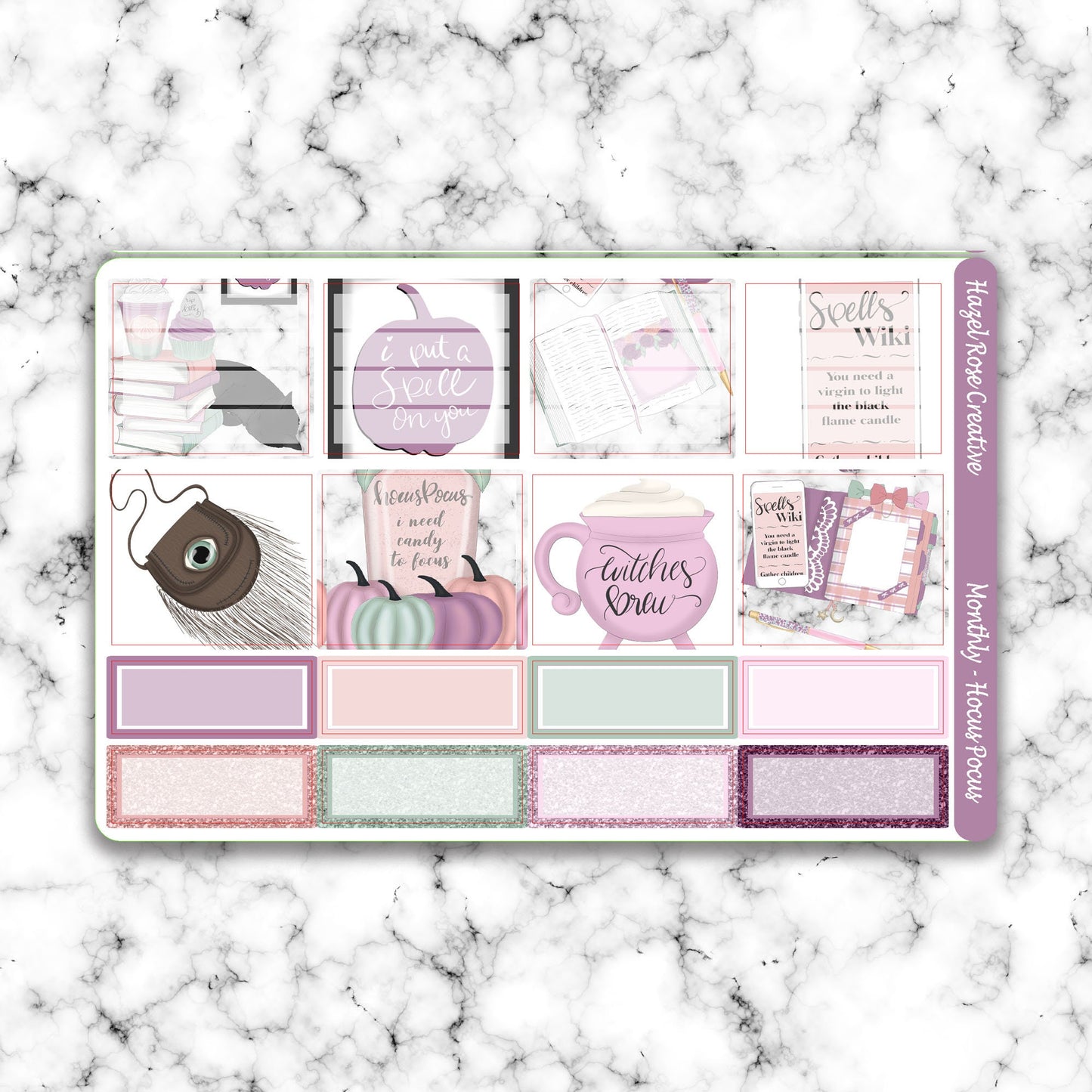 Monthly View Sticker Kit- Hocus Pocus