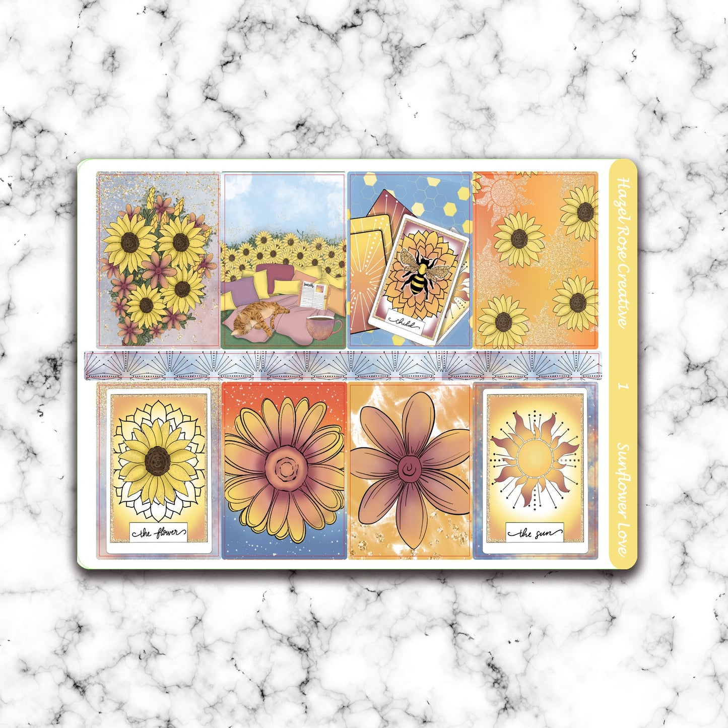 Vertical Weekly Sticker Kit - Sunflower Love