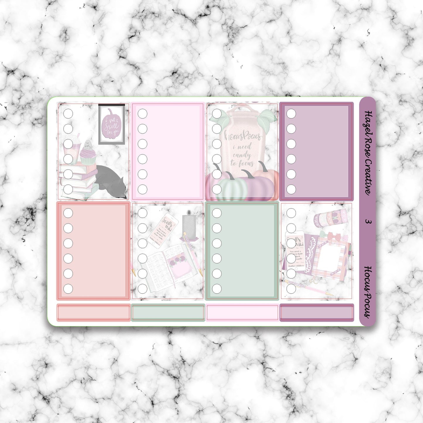 Vertical Weekly Sticker Kit - Hocus Pocus