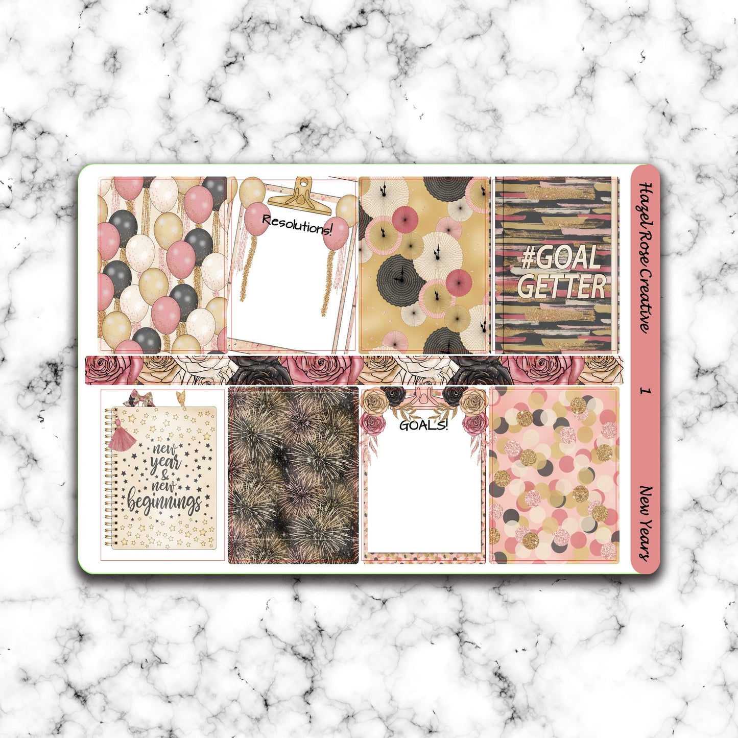 Vertical Weekly Sticker Kit - New Years