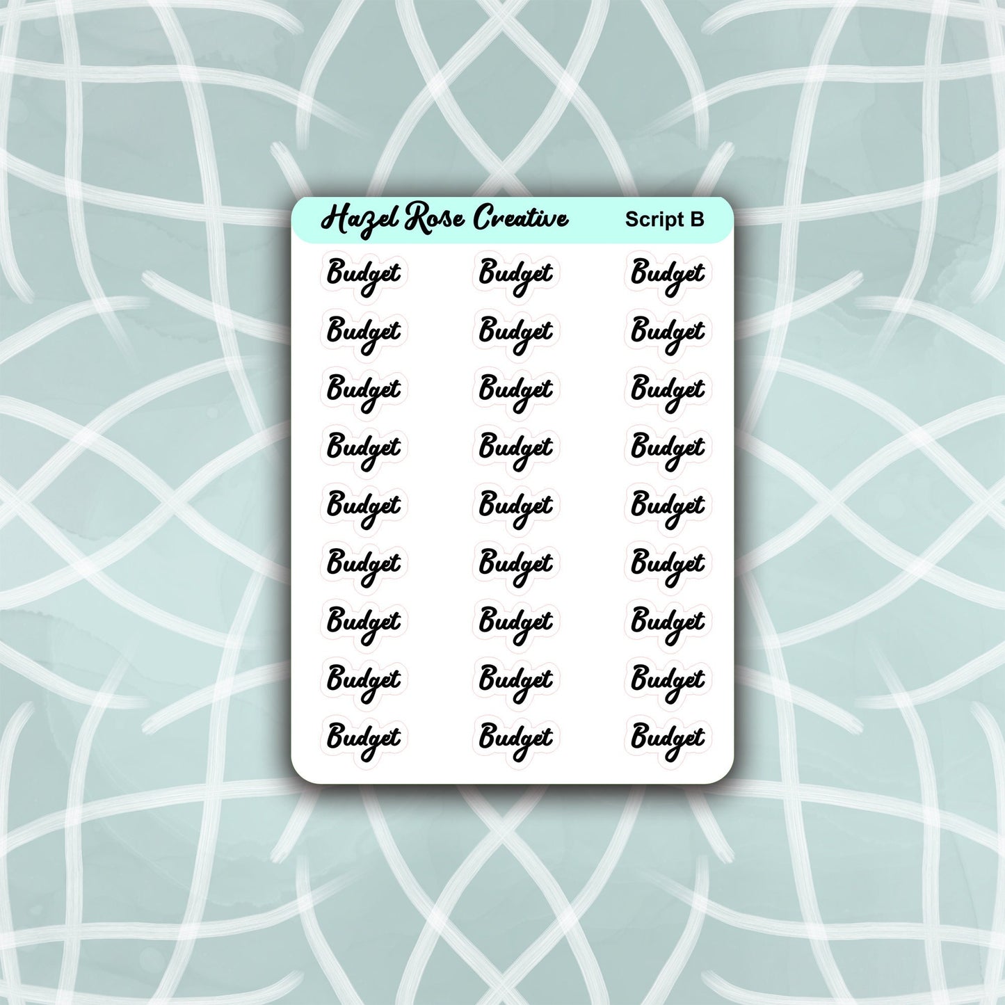 Functional Stickers - Scripts - Budget
