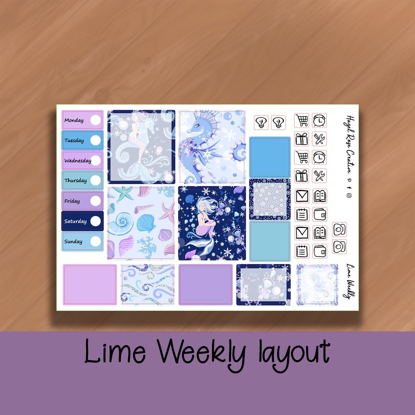 Lime Weekly Kit - Ocean Queen