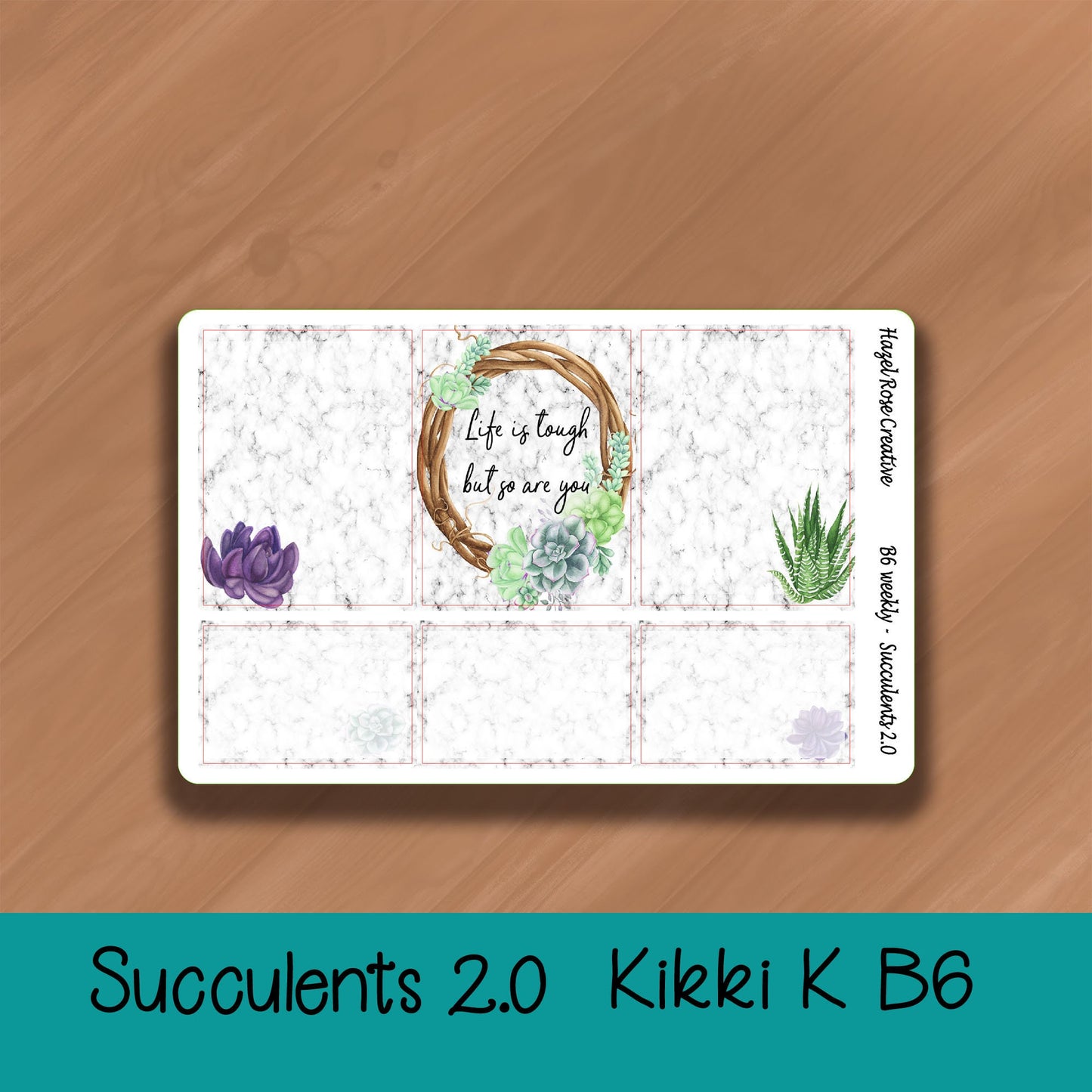 B6 Weekly Kit - Succulents 2.0