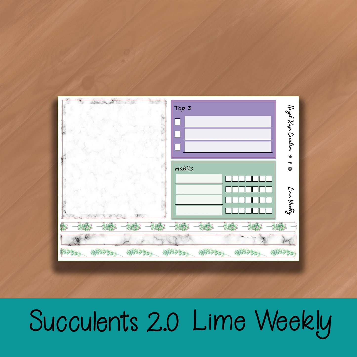 Lime Weekly Kit - Succulents 2.0