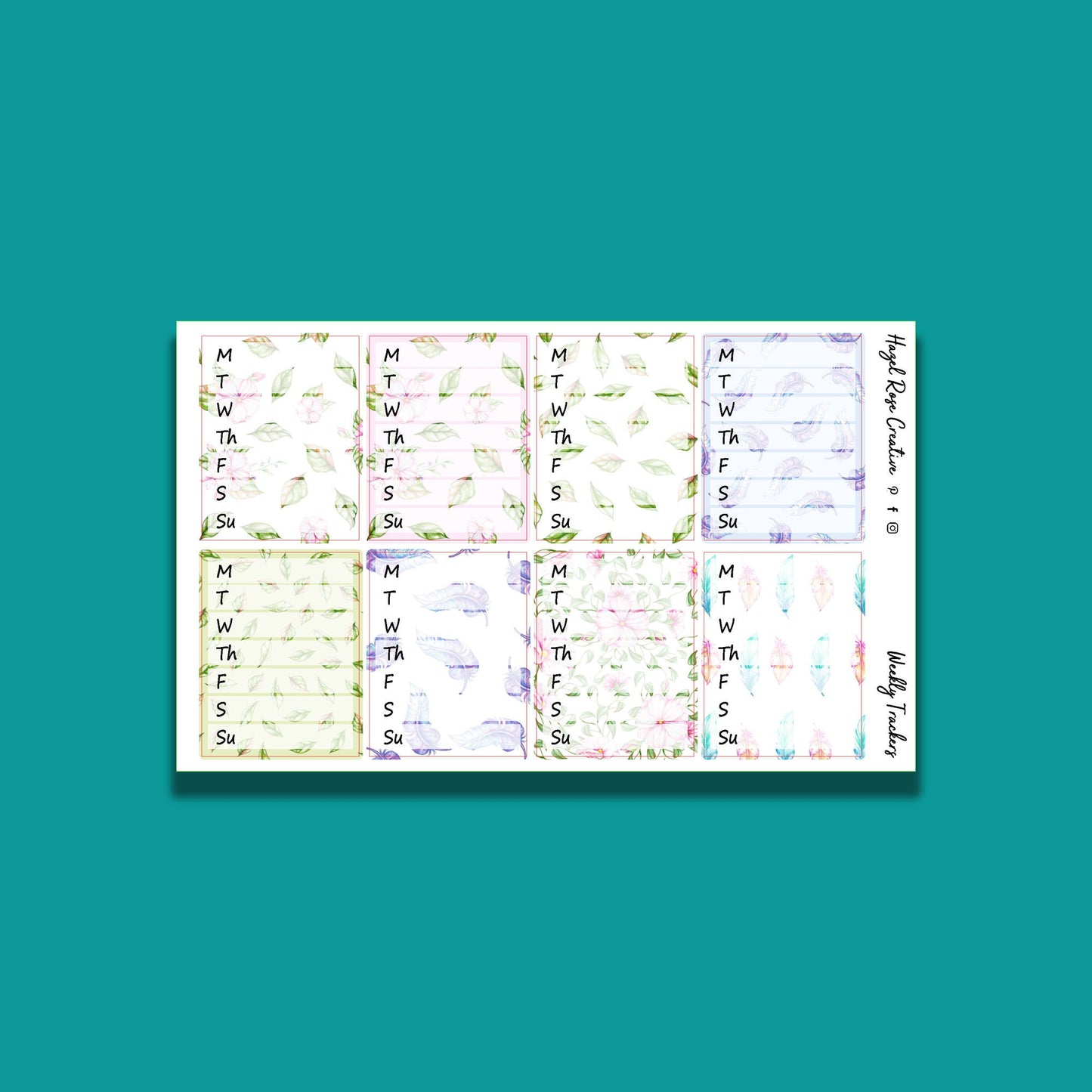 Functional Stickers - Weekly Trackers