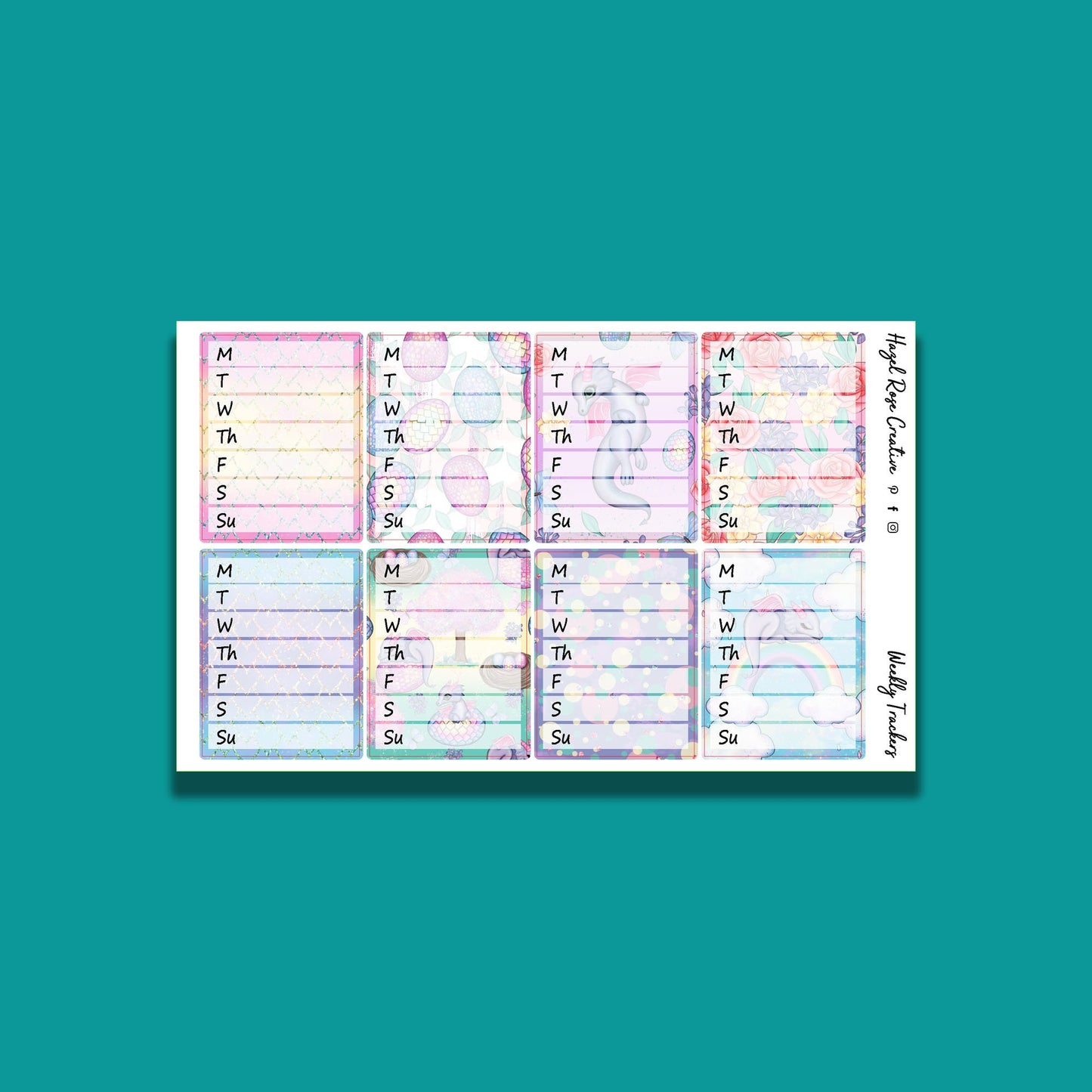 Functional Stickers - Weekly Trackers
