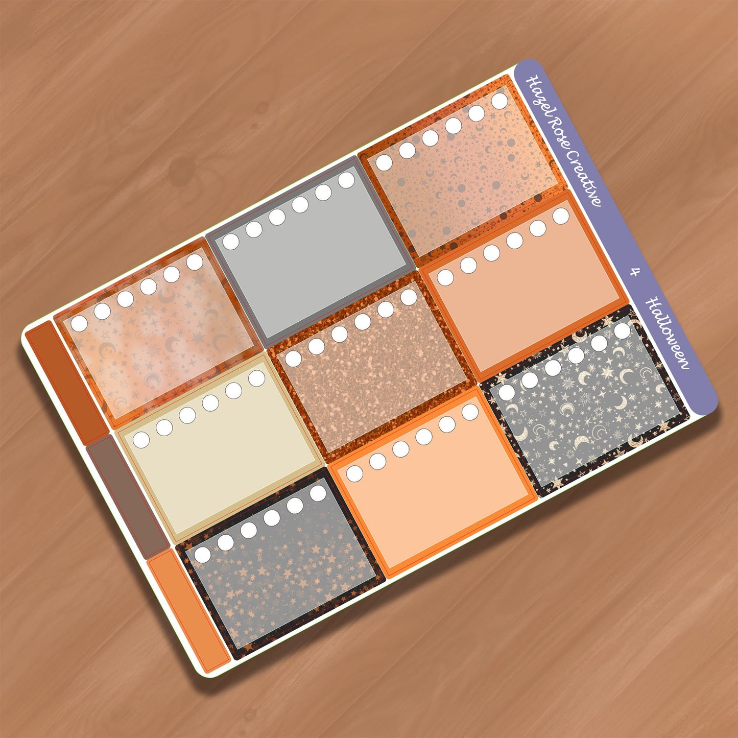 Vertical Weekly Sticker Kit - Halloween
