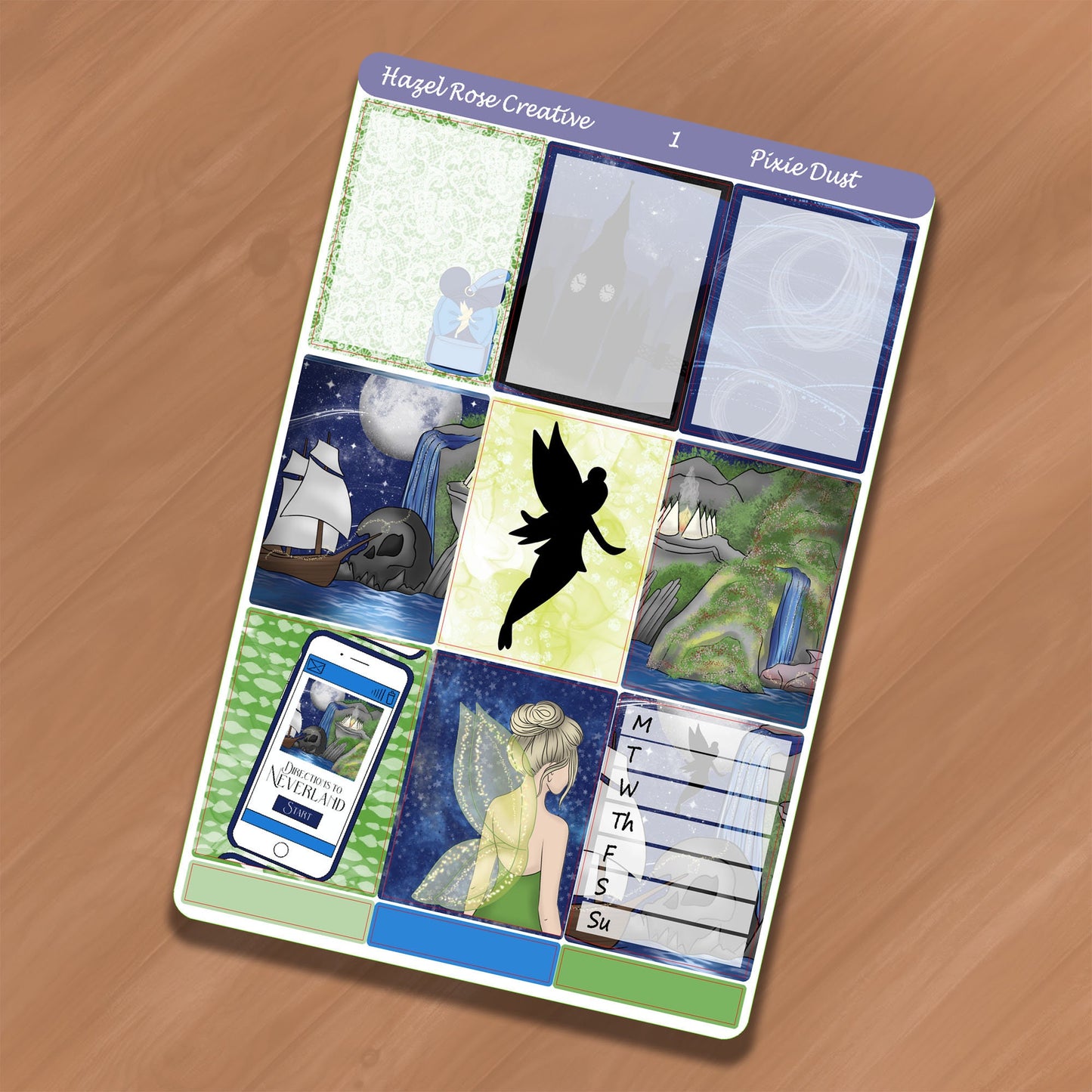 Vertical Weekly Sticker Kit - Pixie Dust