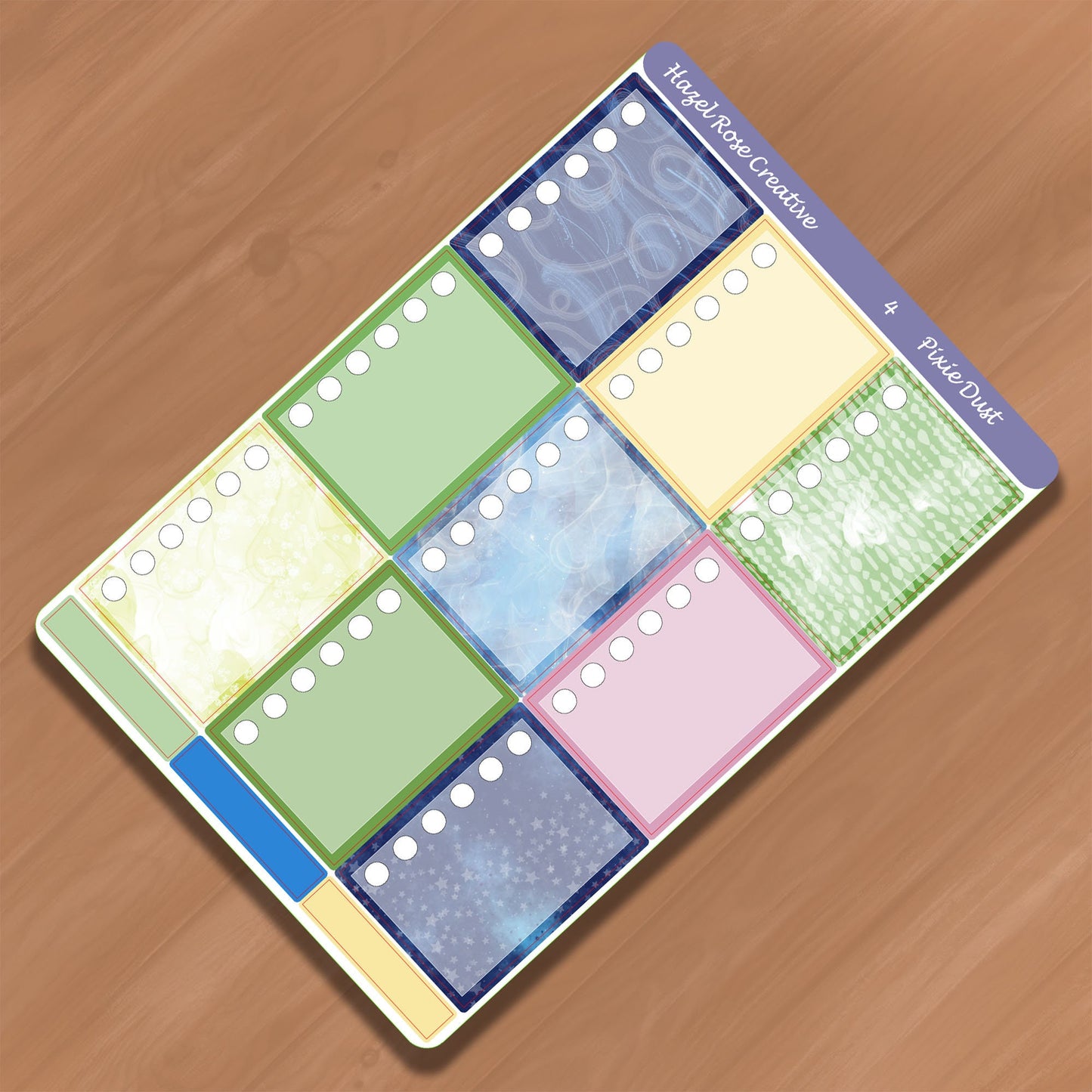 Vertical Weekly Sticker Kit - Pixie Dust