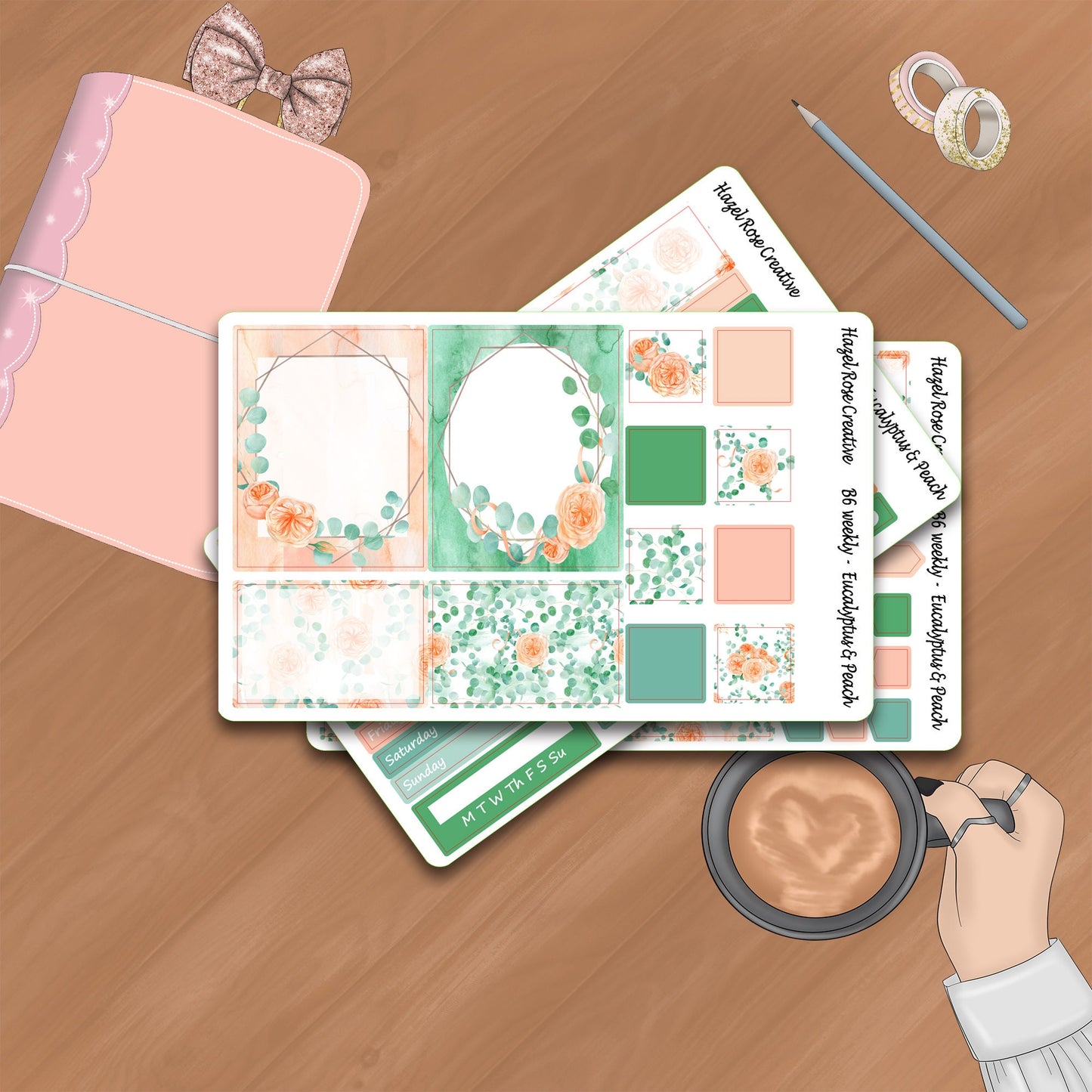 B6 Weekly Kit - Eucalyptus & Peach