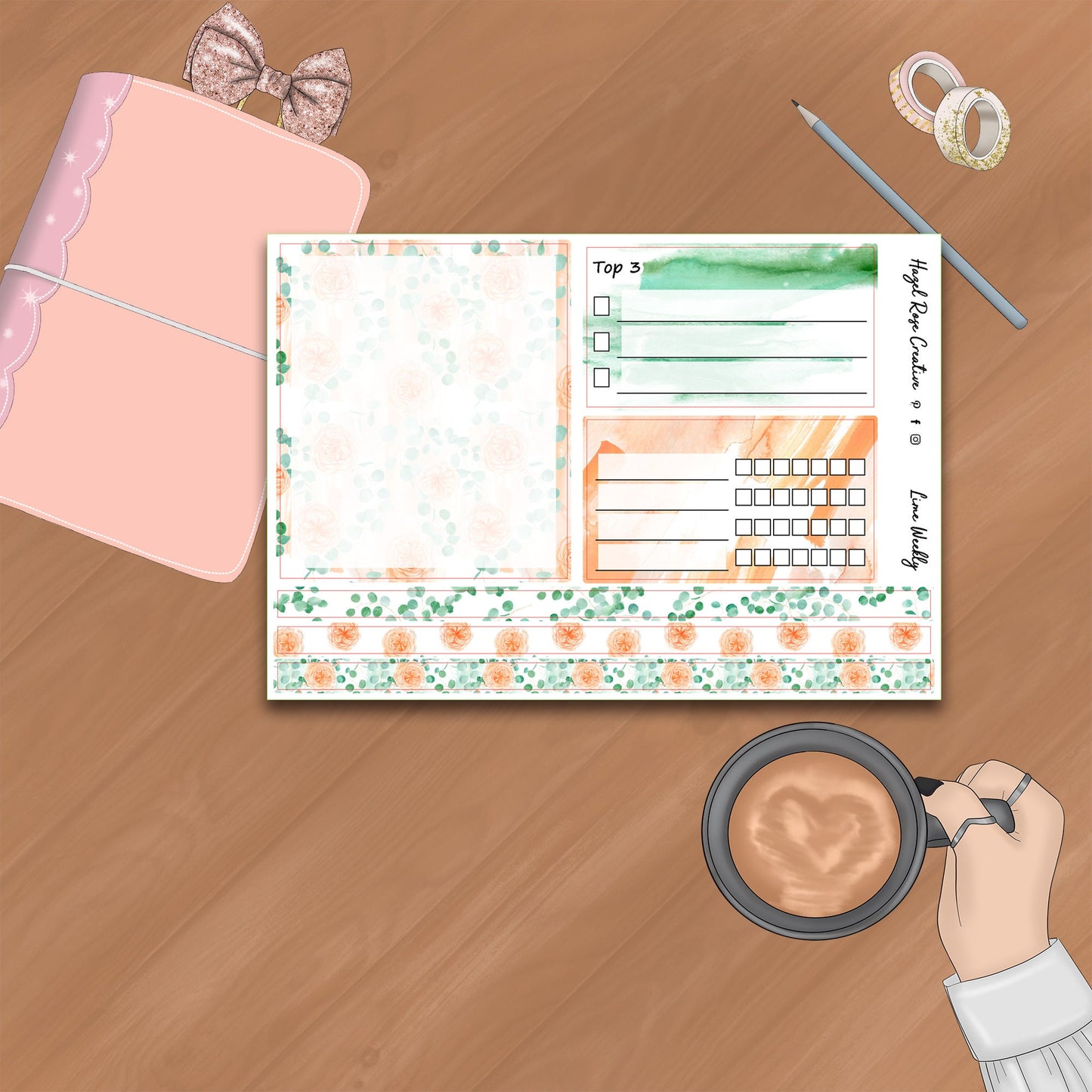 Lime Weekly Kit - Eucalyptus & Peach
