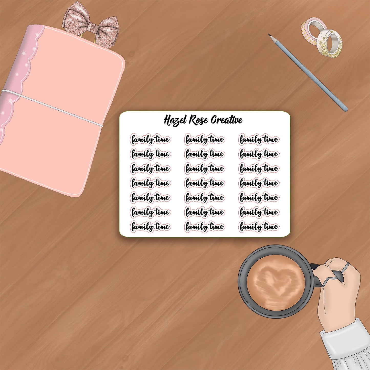 Functional Stickers - Family Time