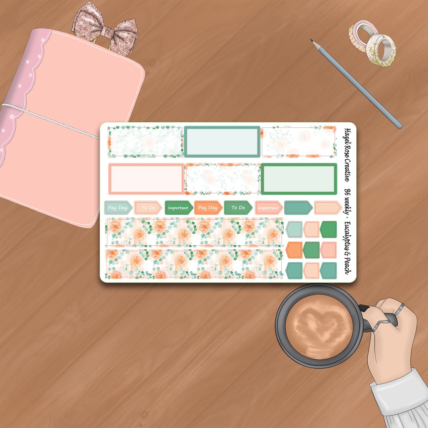 B6 Weekly Kit - Eucalyptus & Peach