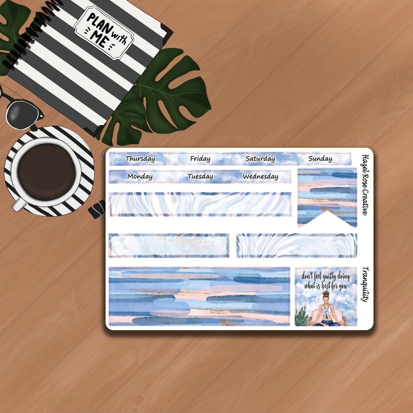 Monthly Kit Whistle & Birch Planner- Tranquillity
