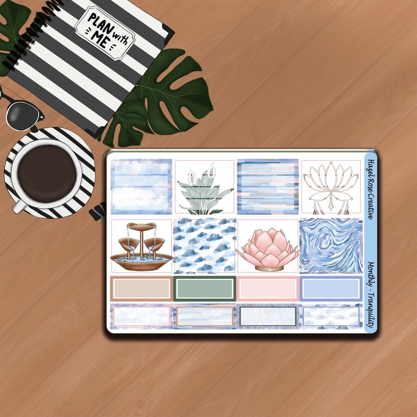Monthly Kit Whistle & Birch Planner- Tranquillity