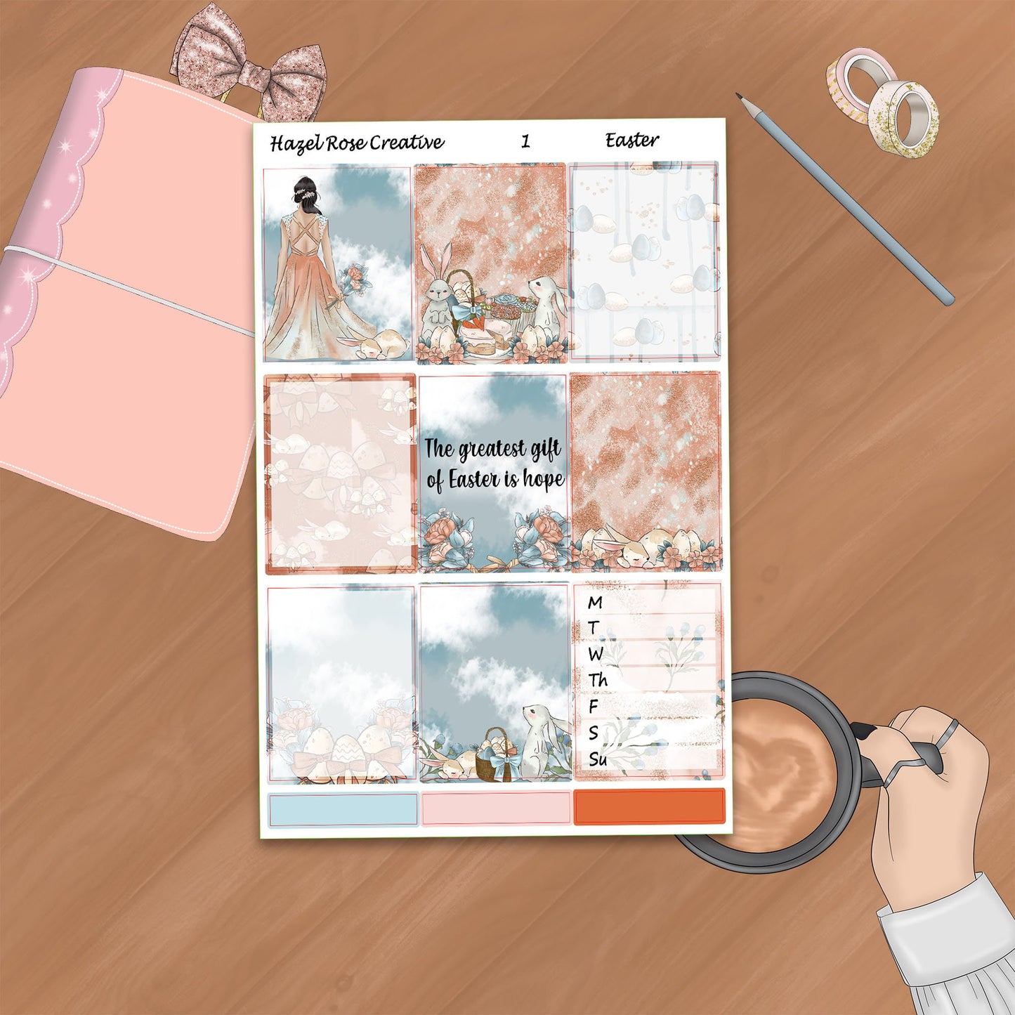 Vertical Weekly Sticker Kit - Easter