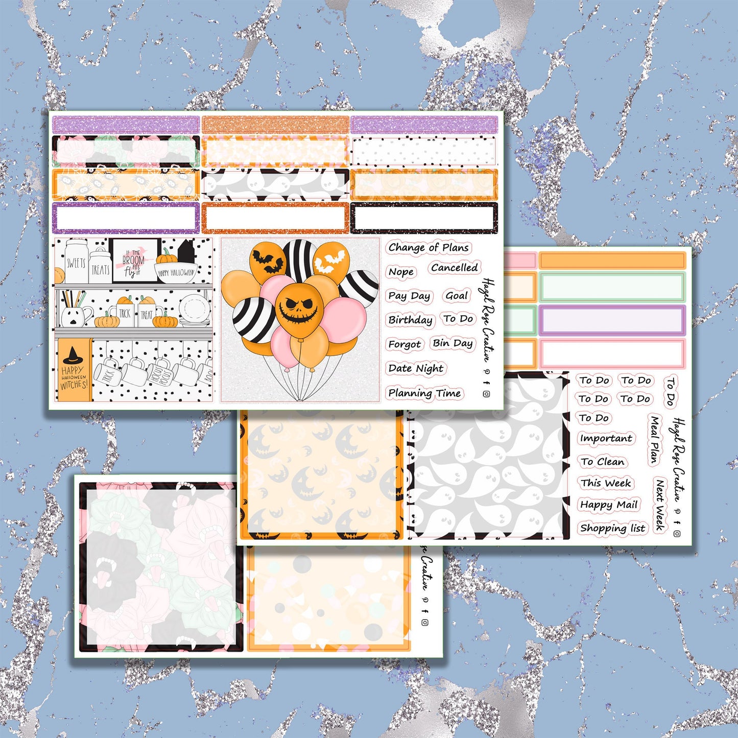 Daily Duo A5 Weekly Kit - Halloween Brights