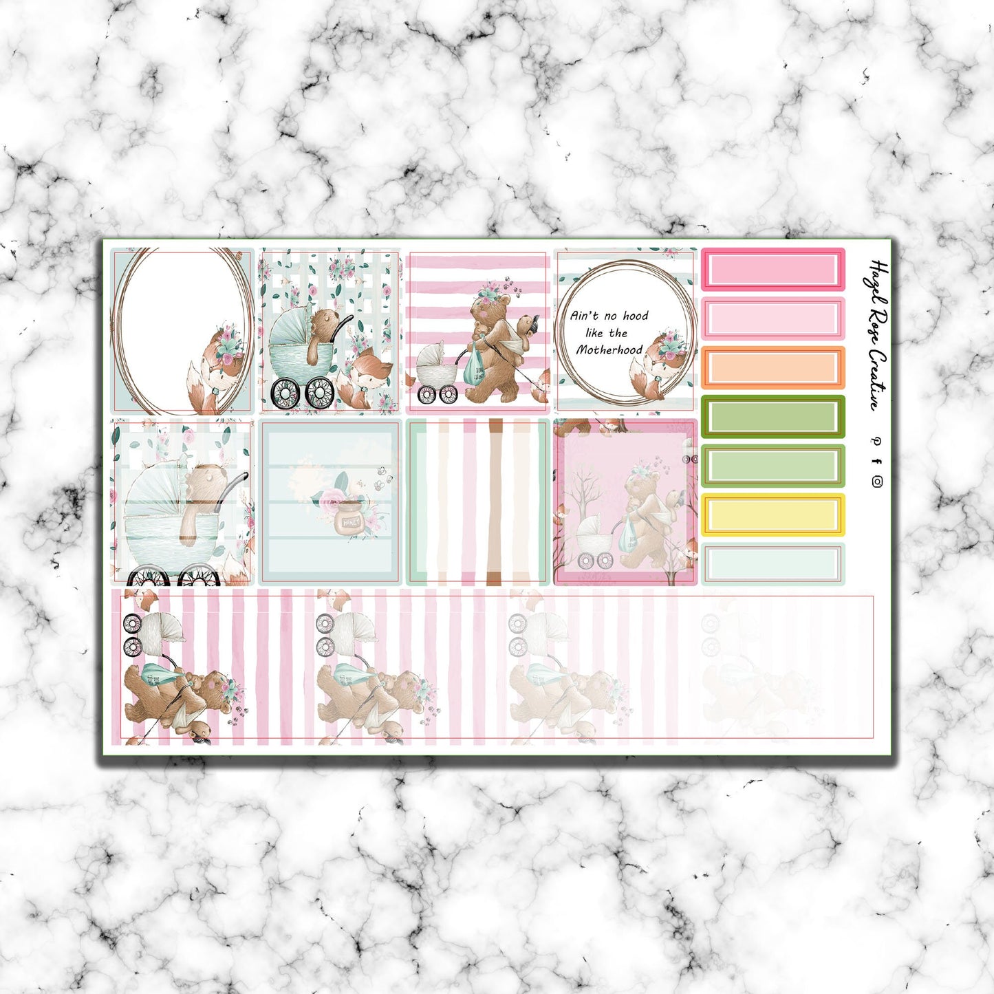 Monthly Kit - A5 Daily Duo - Mama Bear