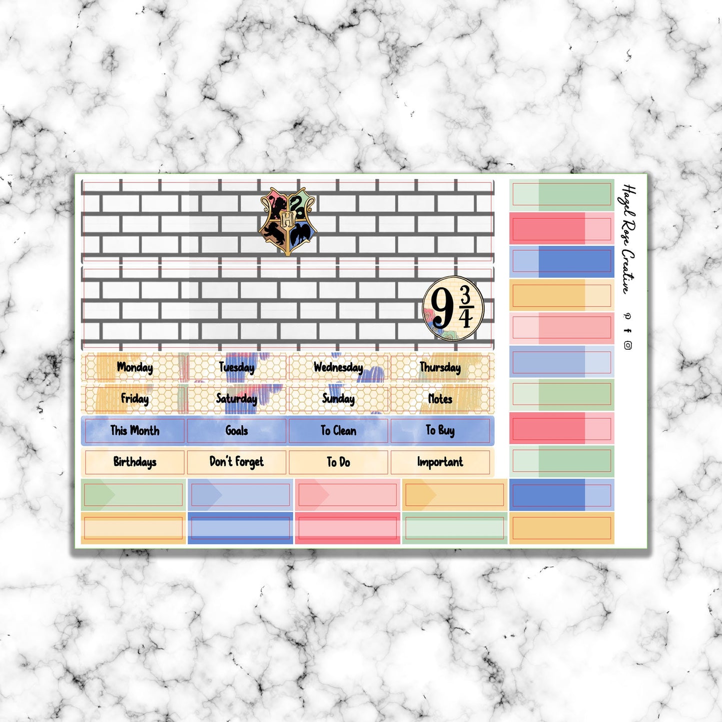Monthly Kit - A5 Daily Duo - Lightening & Roses