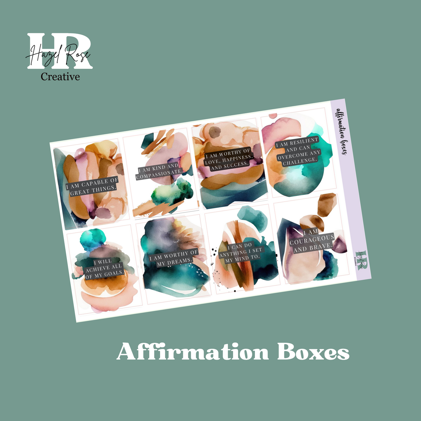 Affirmation Boxes