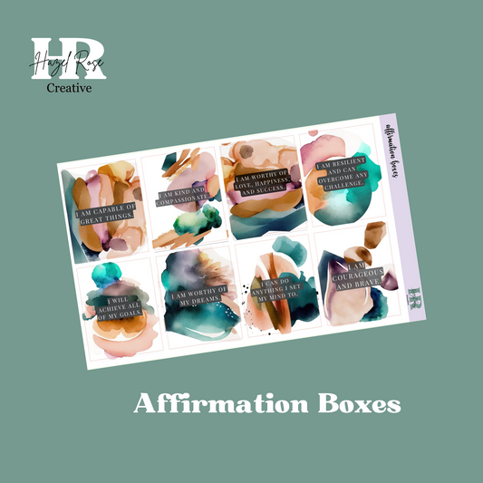 Affirmation Boxes