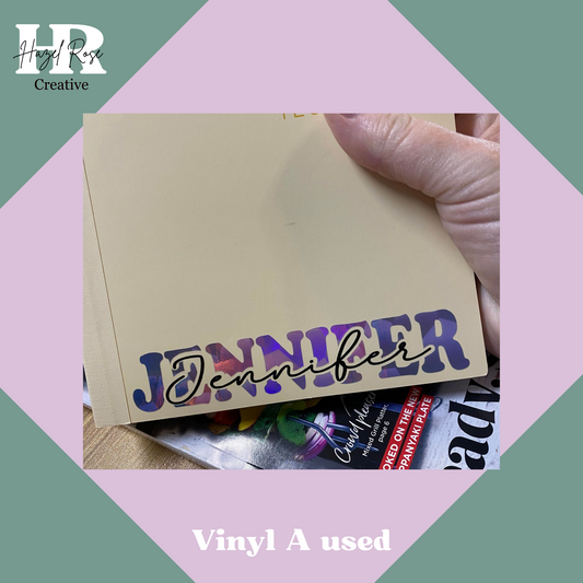 Vinyl Double Name Stickers