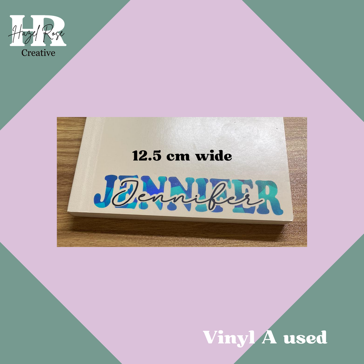 Vinyl Double Name Stickers