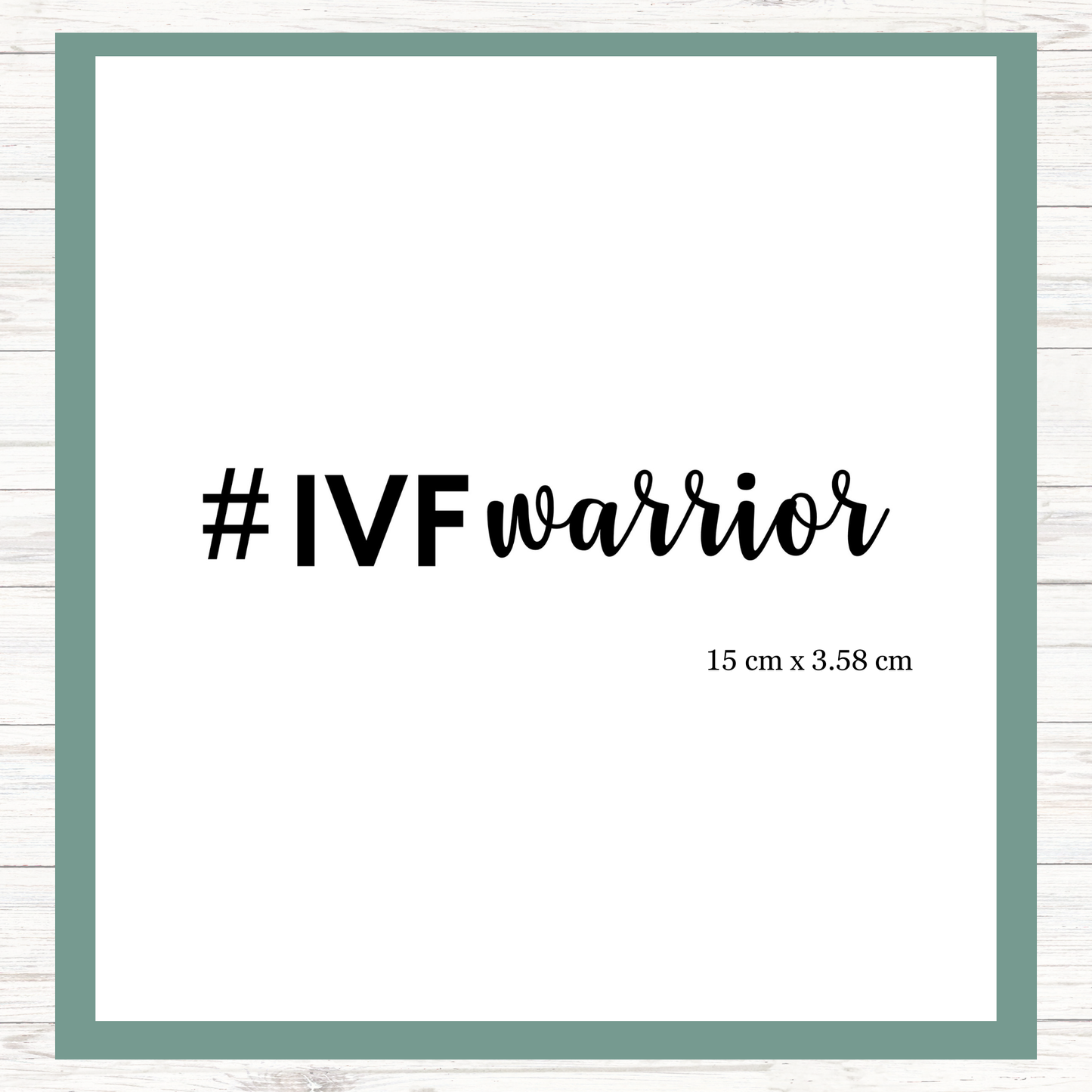 # IVF warrior - Vinyl Decals