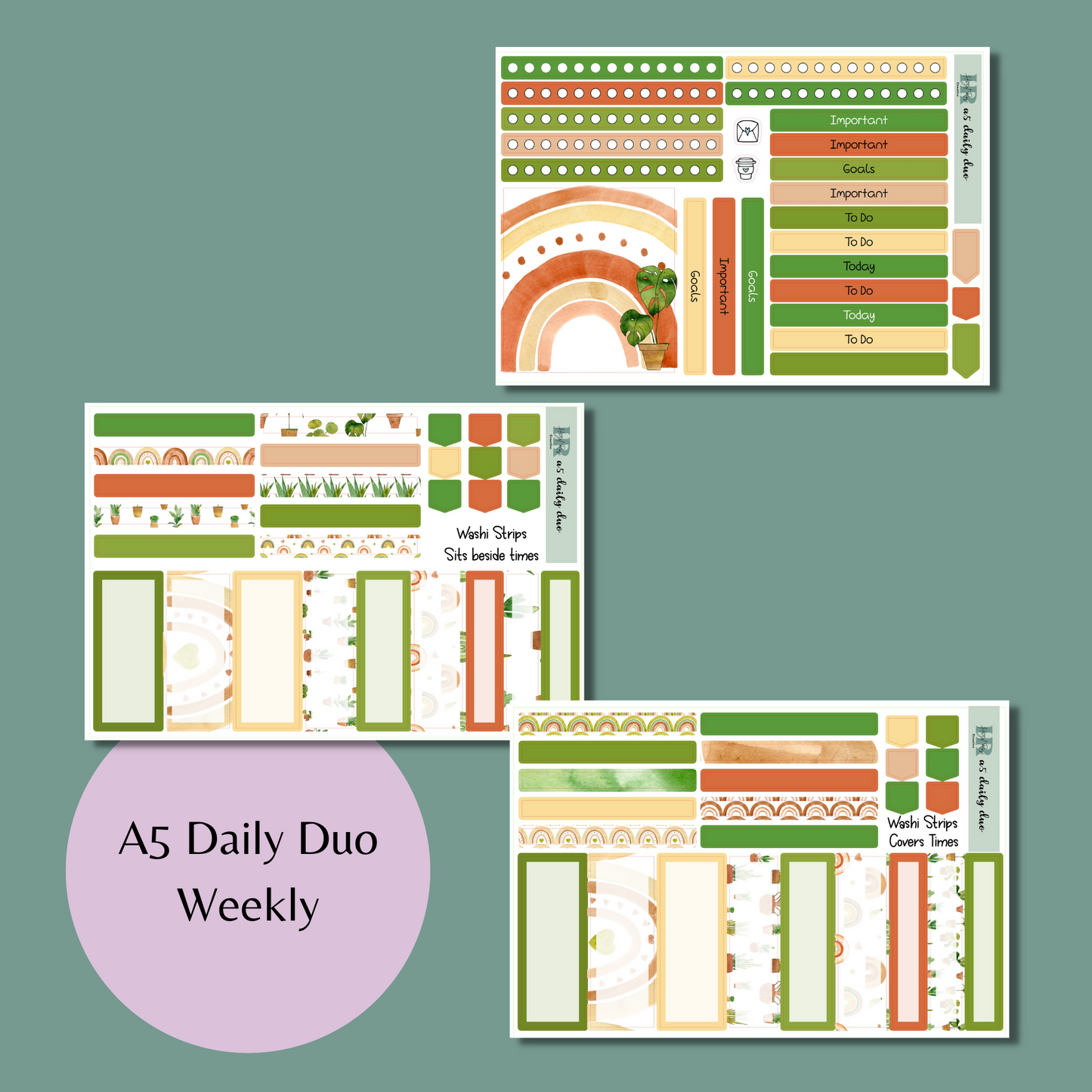 Daily Duo A5 Weekly Kit - Home Plants