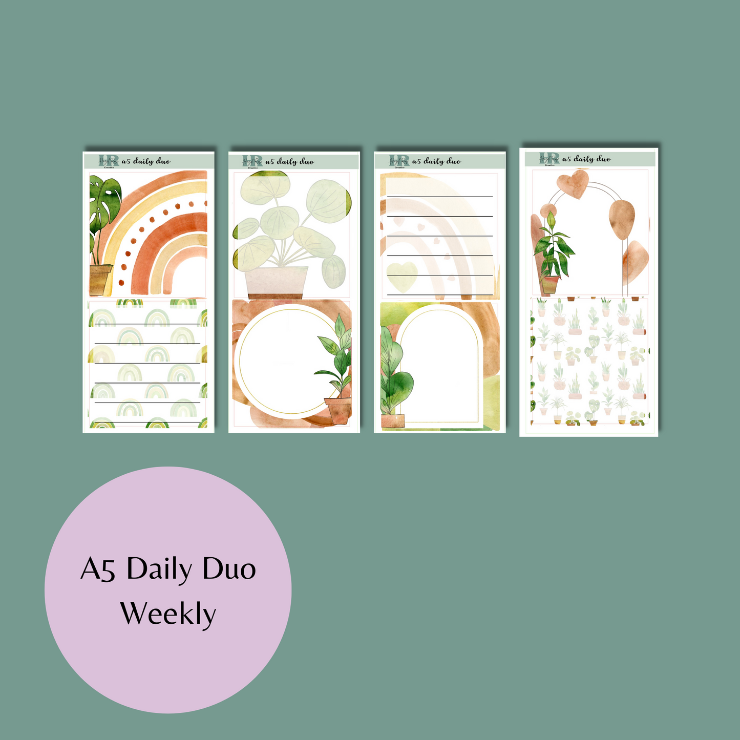Daily Duo A5 Weekly Kit - Home Plants