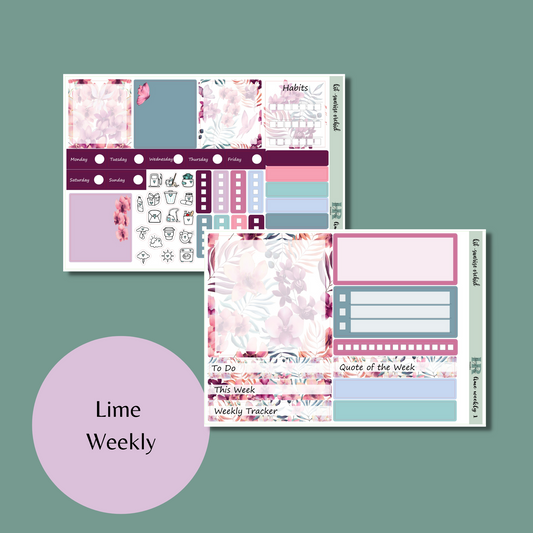 Lime Weekly Kit - Sunrise Orchid