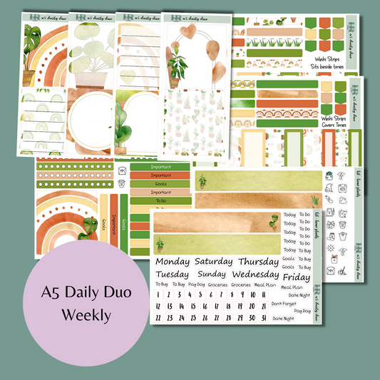Daily Duo A5 Weekly Kit - Home Plants