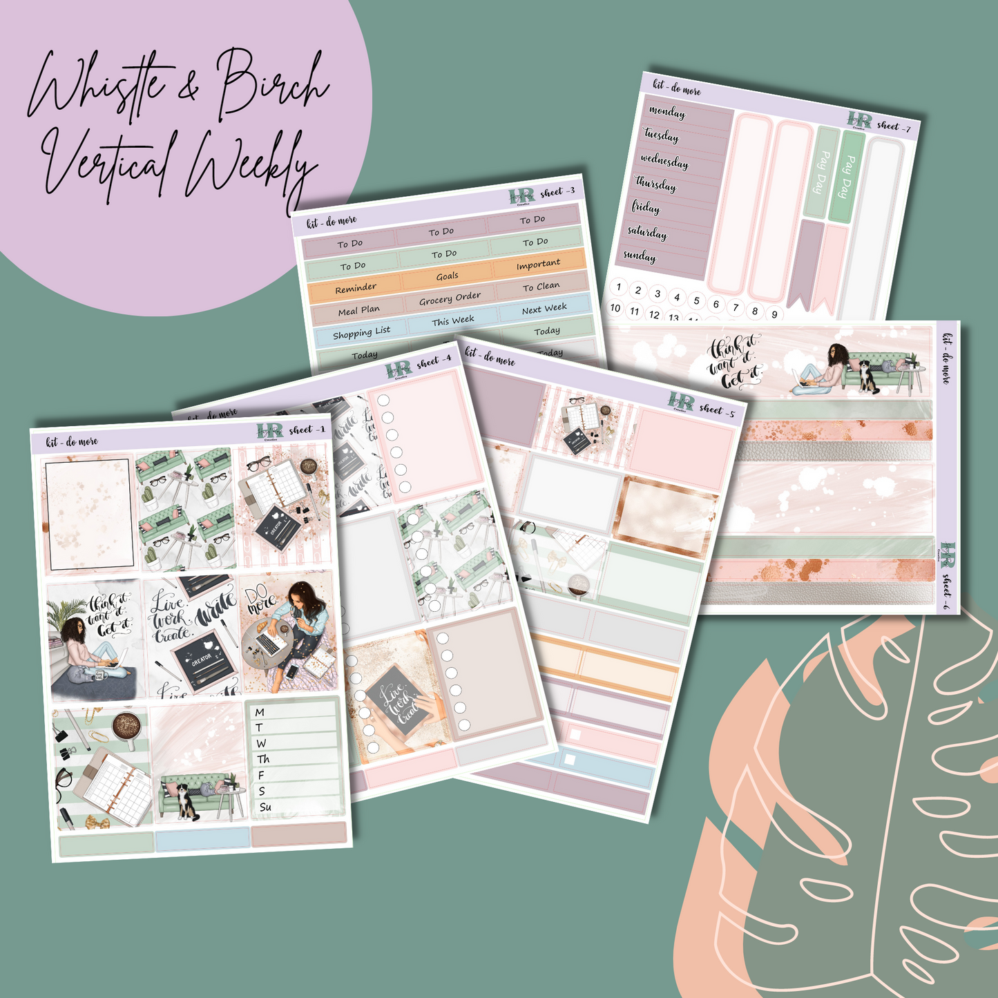 Vertical Weekly Sticker Kit - Do More