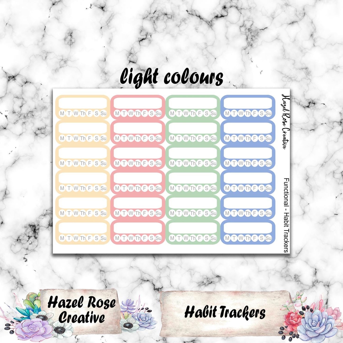 Functional Stickers - Habit Trackers