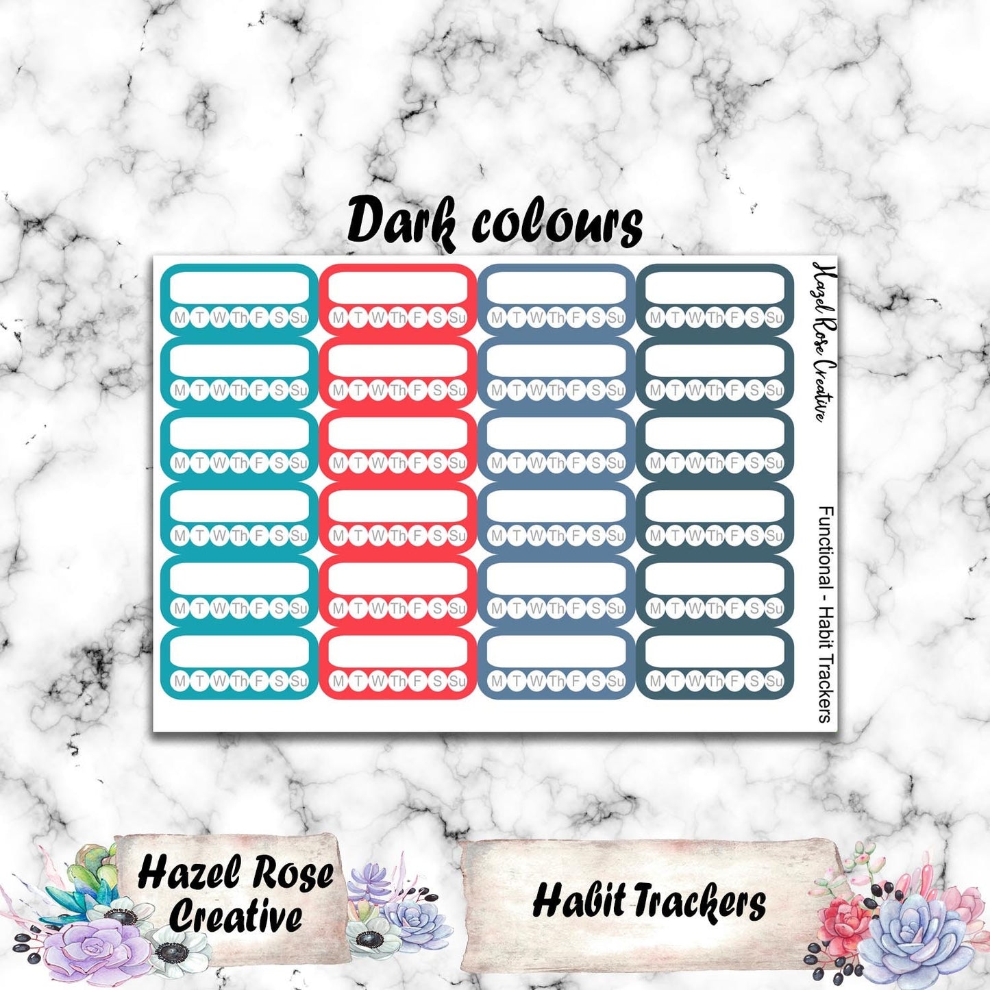 Functional Stickers - Habit Trackers