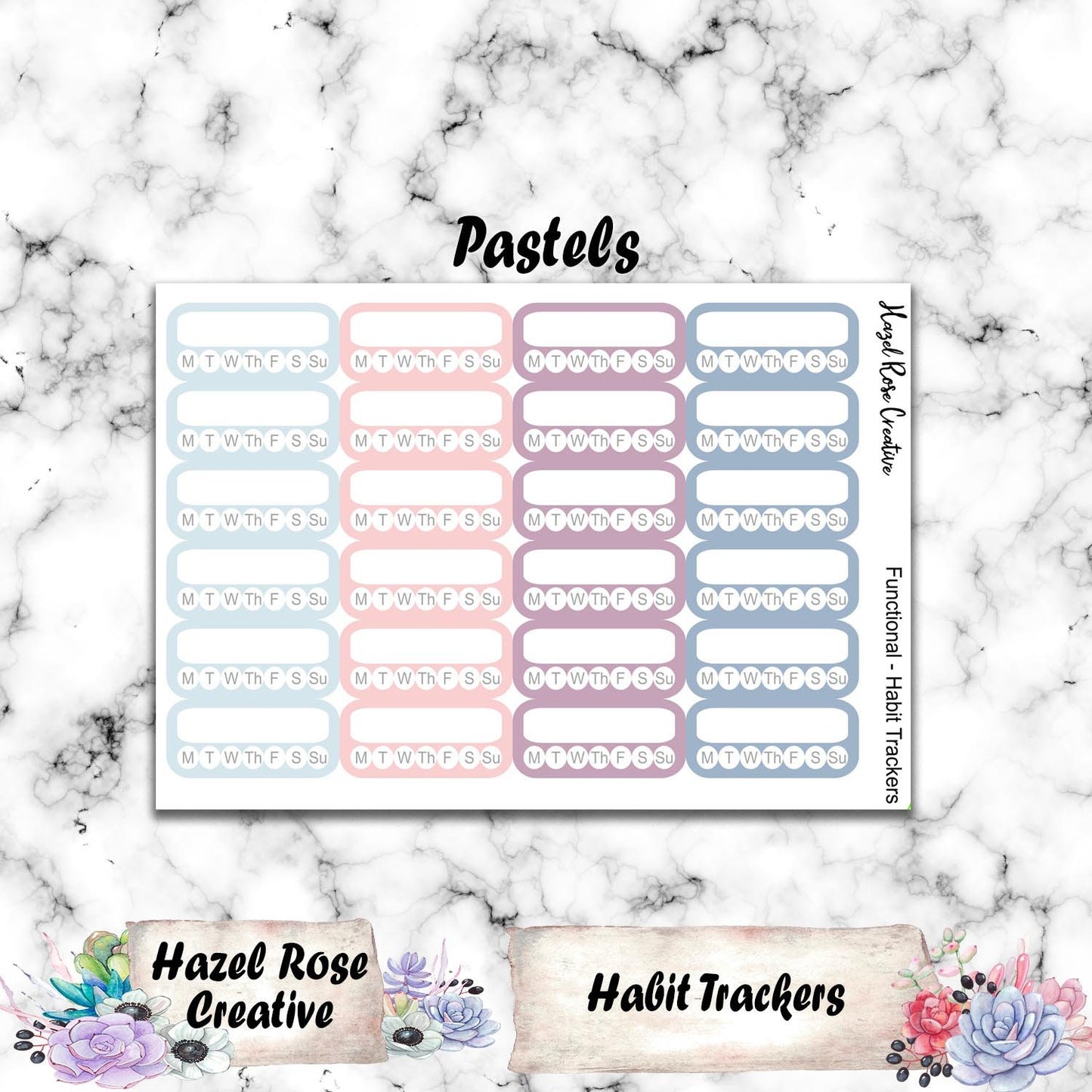 Functional Stickers - Habit Trackers