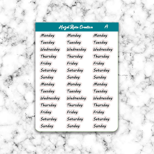 Functional Stickers - Date Covers