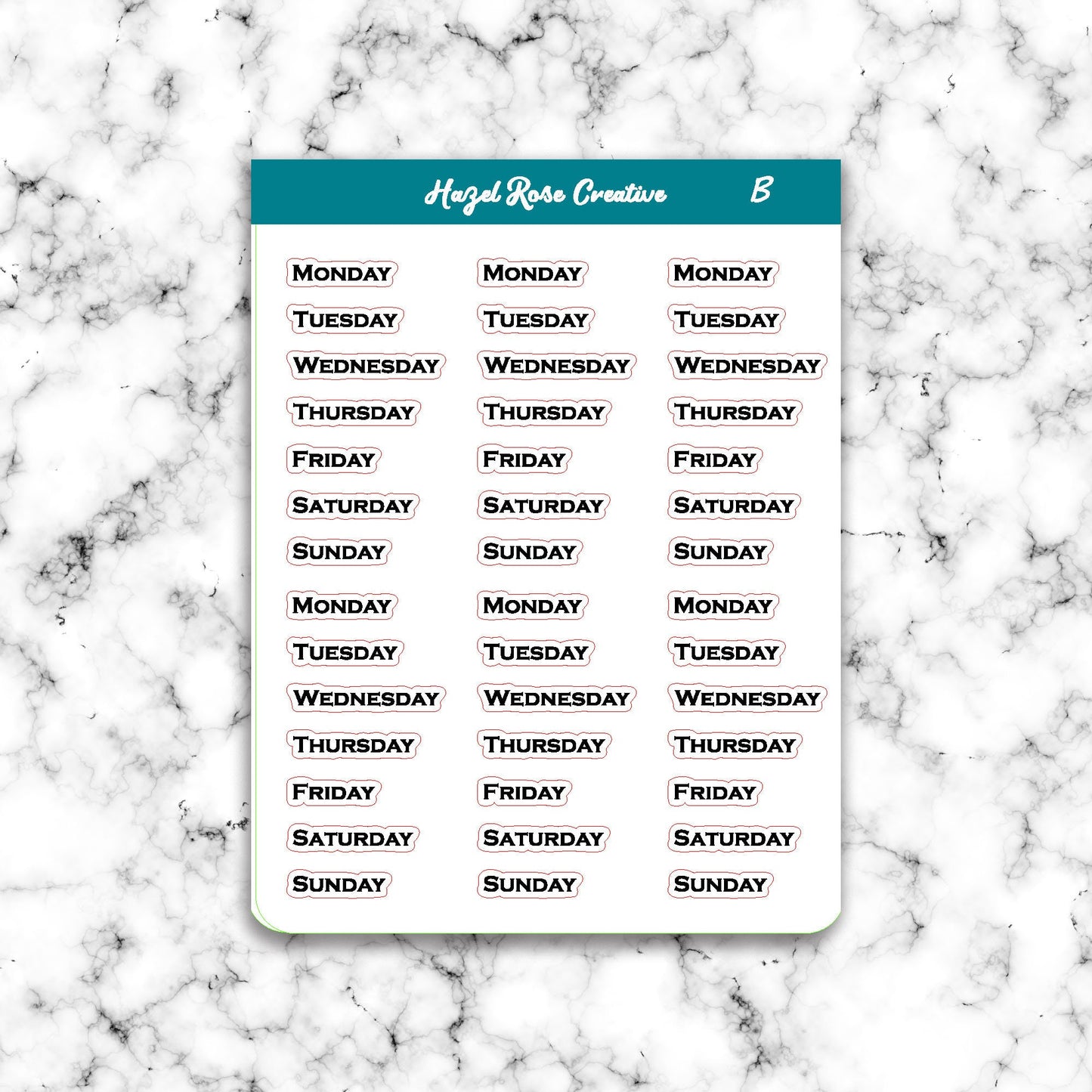 Functional Stickers - Date Covers