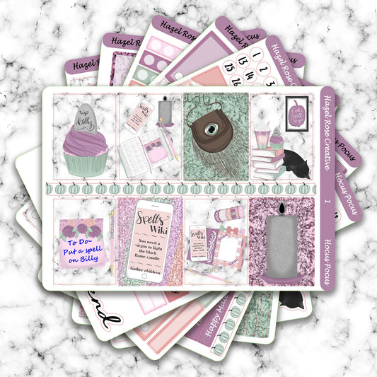 Vertical Weekly Sticker Kit  - Hocus Pocus