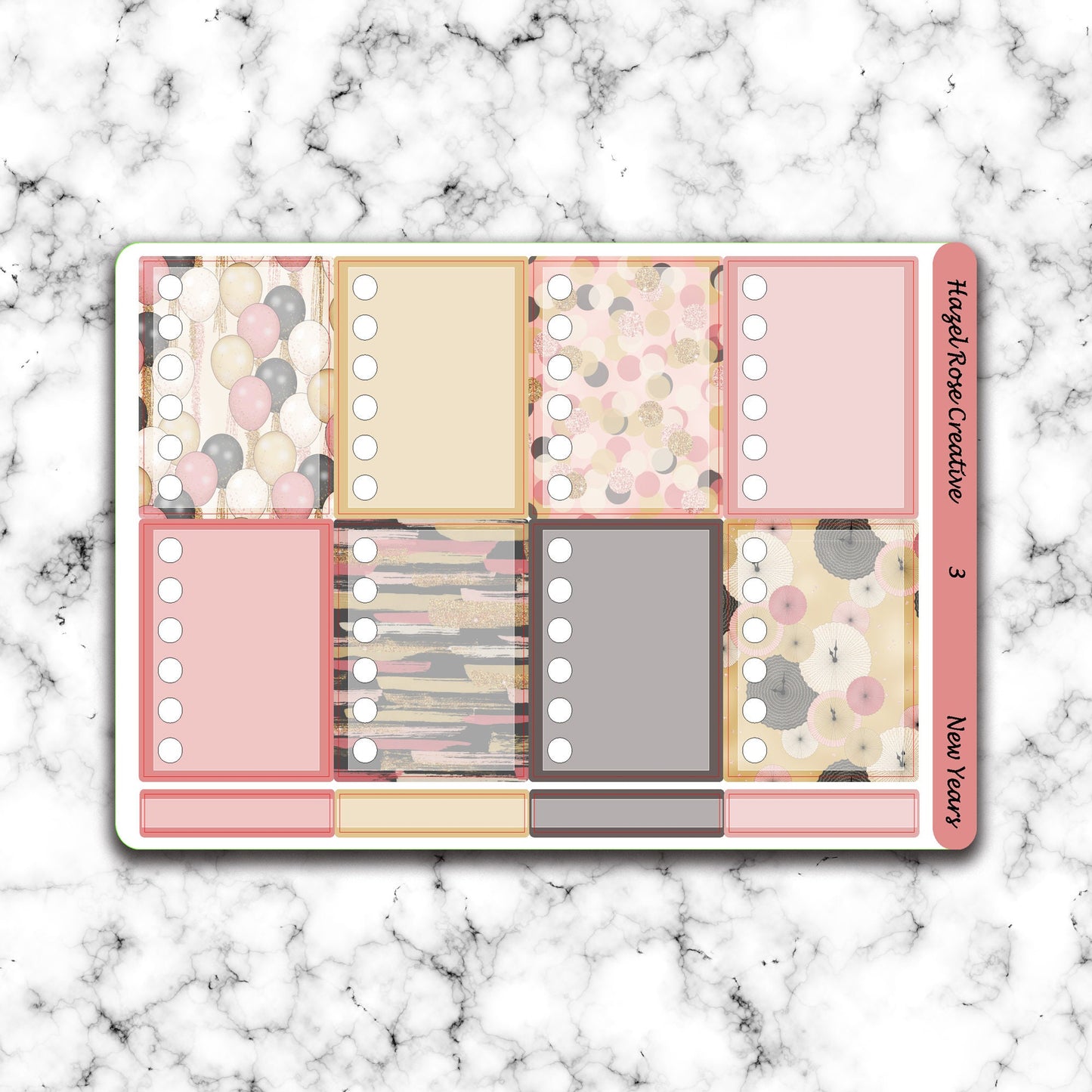 Vertical Weekly Sticker Kit - New Years