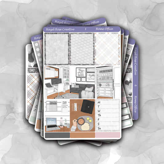 Vertical Weekly Sticker Kit - Home Office