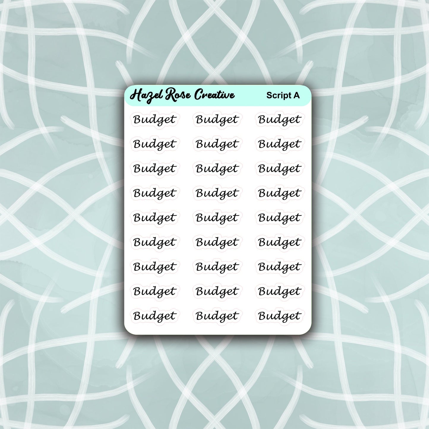 Functional Stickers - Scripts - Budget